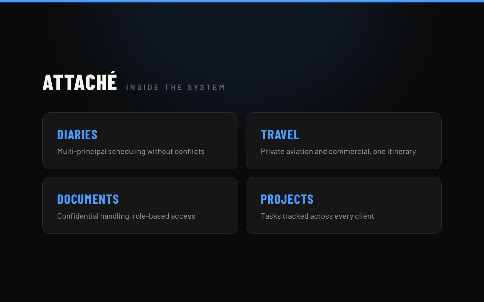 Attaché — platform modules