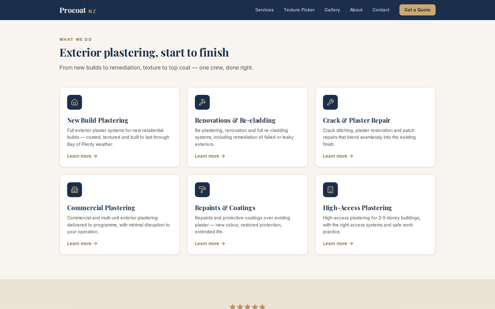 Procoat NZ — services section