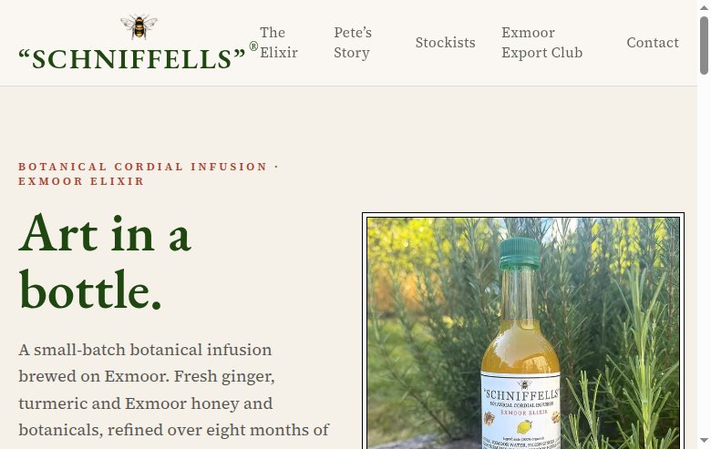 Schniffells — website hero