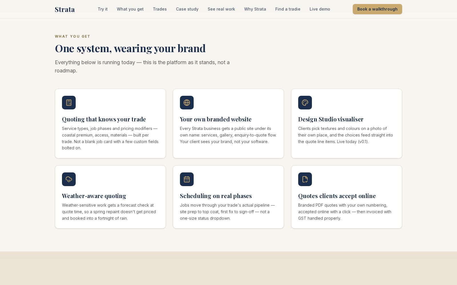 Strata — tenant showcase
